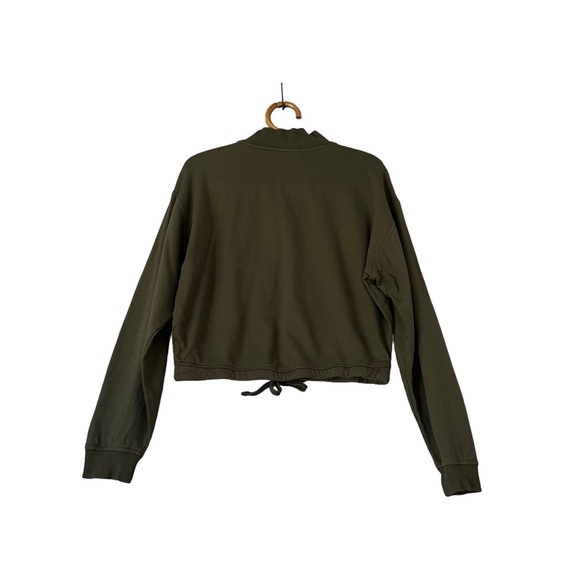 Marine Layer | Rory Zip Sweatshirt in Olive Size S - Picture 7 of 13